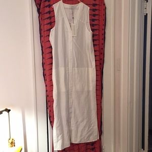 Emerson Fry Long linen duster vest